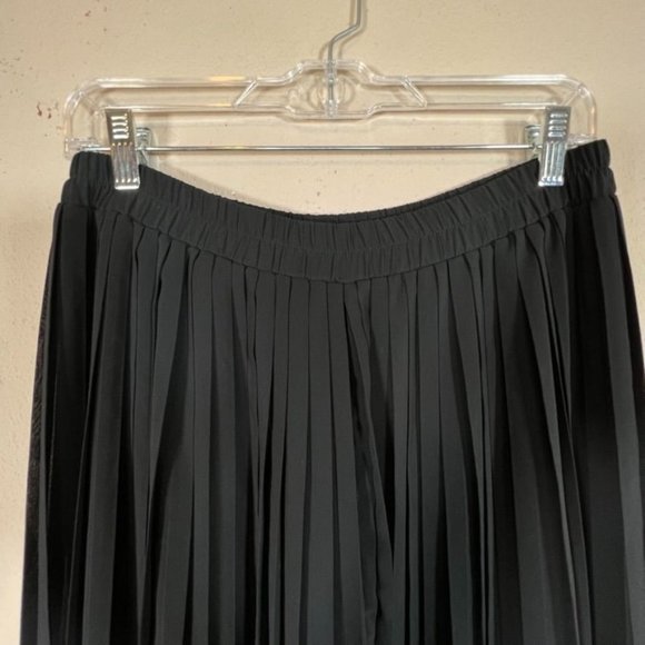 Vintage Wide Leg Pants Pleat Sheer Black Small Rare Victorias Secret Gold Label - Picture 6 of 7